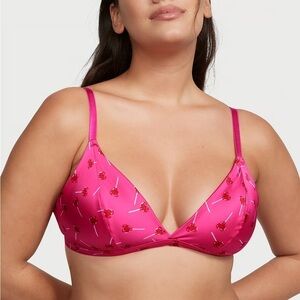 Victoria’s Secret Tease Wireless Triangle Bralette Forever Pink Lollipops Small